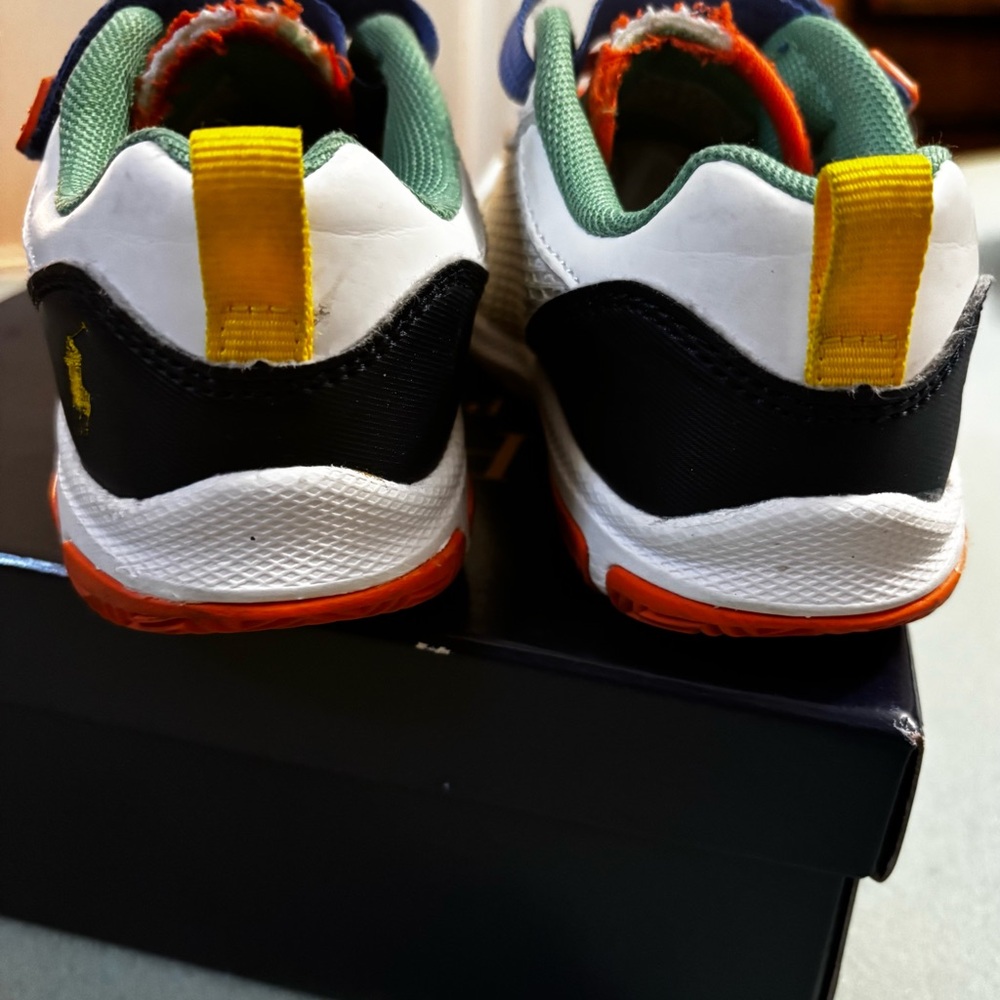 Polo by Ralph Lauren White Multi-Color Kids Sneakers - Picture 3 of 4